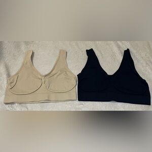 Bralette Set - Black and Tan